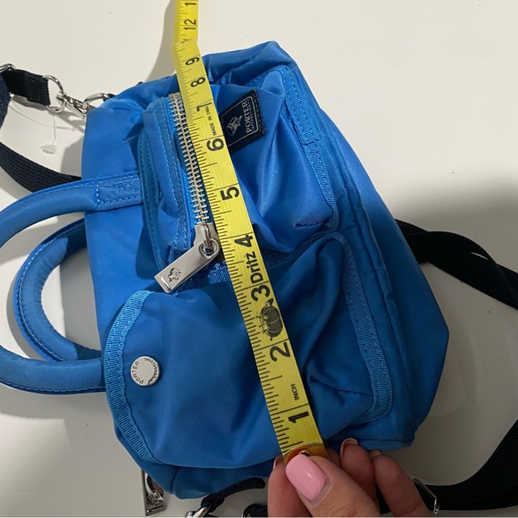 Porter International Blue Nylon Women's Bag‎ Mini Duffle Bag Crossbody - Picture 4 of 7